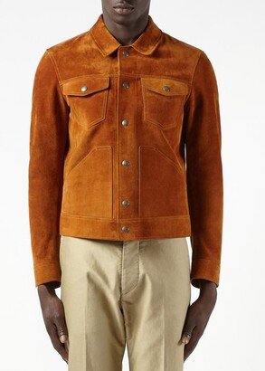 Brushed-suede Trucker Jacket