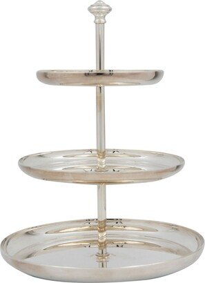 Albi silver-plated three-tier dessert stand