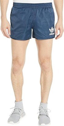 Mellow Running Club Shorts (Crew Navy/Wonder White/Black) Men's Clothing