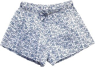 Lime Tree Design Blue Bud Sleep Shorts