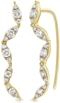 Sabrina Designs 14K 0.45 Ct. Tw. Diamond Climber Earrings