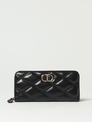 Twinset wallet in quilted synthetic leather-AA