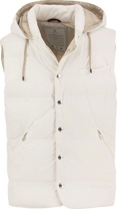 Button-Up Hooded Vest