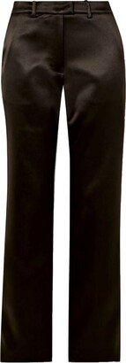 Arin satin slim-fit trousers