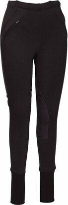 TuffRider Ladies Winter Breeches Uni Fleece Pull On Pants In Black