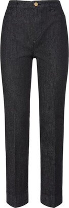 Button Detailed Straight Leg Trousers-AC