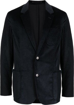 Single-Breasted Corduroy Blazer-AC