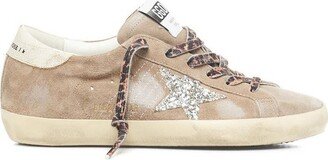 Star Glittered Low-Top Sneakers