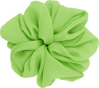 Green Camellia Scrunchie