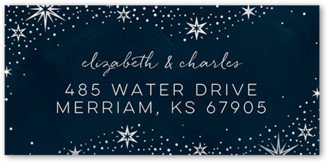 Address Labels: Bright Night Address Label, Blue, Address Label, Matte