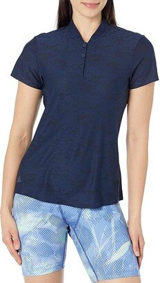 Jacquard Polo Shirt (Collegiate Navy) Women's Clothing