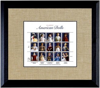 American Coin Treasures American Dolls Stamp Sheet in Wood Frame, 16