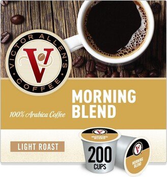 Victor Allen's Coffee Morning Blend Single Serve Coffee Pods Light Roast Coffee - 200ct