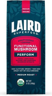 Laird Superfood Medium Roast Ground Organic Coffee with Mushrooms - 12oz