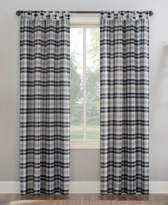 No. 918 Blair Farmhouse Plaid 52 x 63 Semi-Sheer Curtain Panel