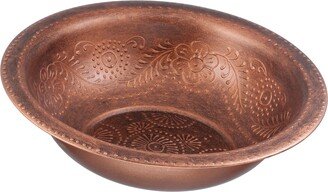 Netila Washing Bowl Embossed copper antic finish