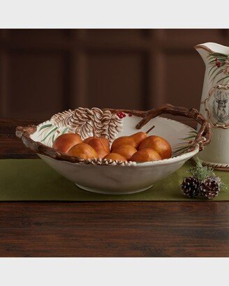 Forest Frost Centerpiece Bowl