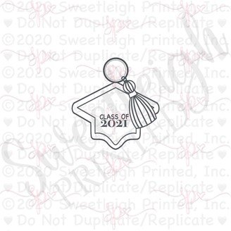 Grad Cap Key Chain With Tassel Cookie Cutter