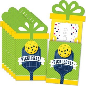 Big Dot of Happiness Let’s Rally - Pickleball - Birthday or Retirement Party Money and Gift Card Sleeves - Nifty Gifty Card Holders - Set of 8