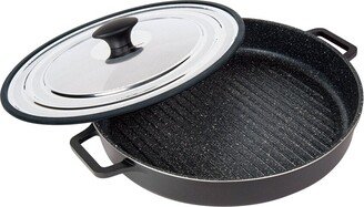 Masterpan Nonstick Stovetop Oven Grill Pan With Lid