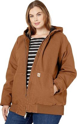 WJ130 Washed Duck Active Jacket Brown) Women's Clothing