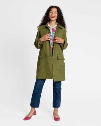 Wool Barn Jacket Green