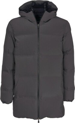 Hooded Padded Mid-Length Coat