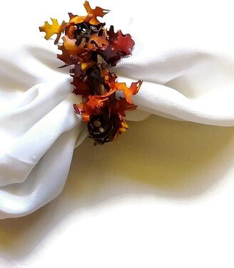 Thanksgiving Home Decor Napkin Rings, 5Pcs