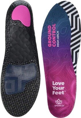 Ground Control High Arch (Black) Insoles Accessories Shoes