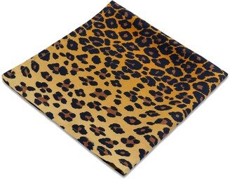 Linen Sateen Leopard Napkins, Set of 4