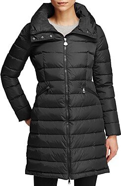 Flammette Down Coat with Stowable Hood