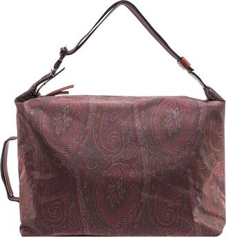 Paisley Print Zipped Travel Bag