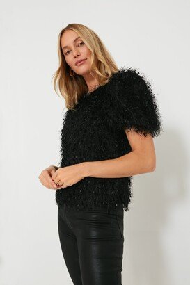 Hyacinth House Black Textured Hazel Blouse