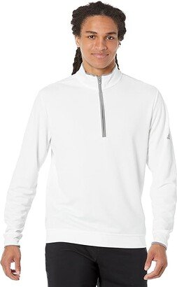 Lightweight UPF 1/4 Zip Pullover (White/Grey Three) Men's Clothing