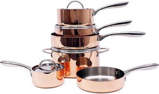 Vintage Copper 10-Piece Cookware Set