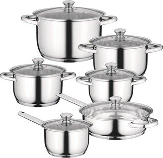 Essentials Gourmet 12Pc 18/10 Stainless Steel Cookware Set