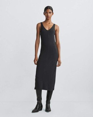 Luca V Neck Midi Dress Jersey Dress