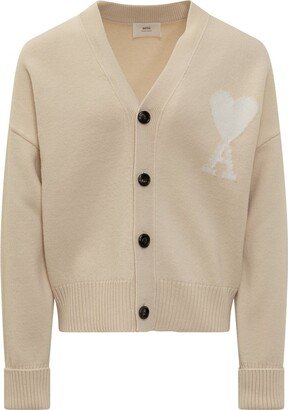 De Coeur Intarsia-Knitted Cardigan