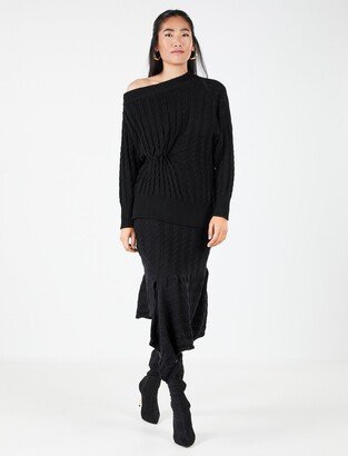 Beatrice Cable Knit Skirt
