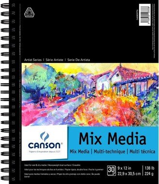 Canson Mix Media Pad 9X12-30 Sheets