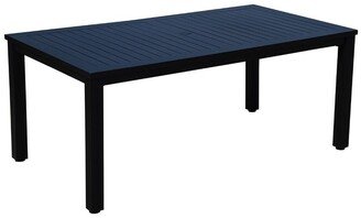 Courtyard Casual Santorini Black Rectangle Dining Table