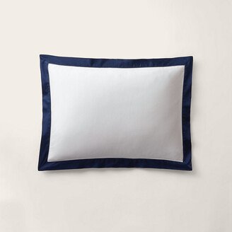 Organic Cotton Sateen Border Sham-AB