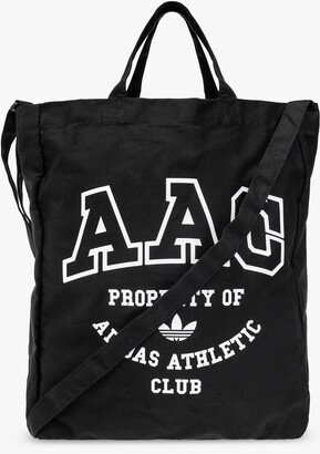 Shopper Bag With Logo Unisex - Black