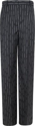 Striped Straight-Leg Pants-AA