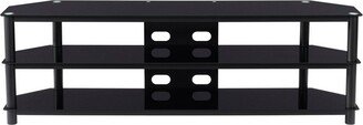 Travers Open Shelves TV Stand for TVs up to 82 Black