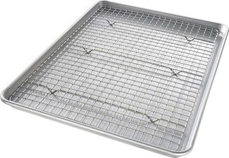 USA Pan Seamless Half Sheet Pan & Rack Set