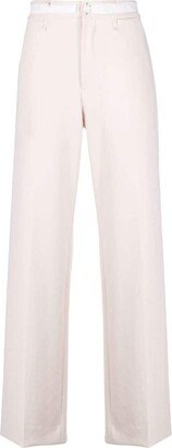 Straight-Leg Cotton Trousers-BT