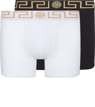 Pack Of Two Boxer Shorts With Greek Motif