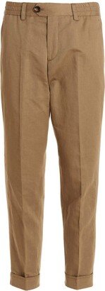 PT Torino Cropped Turn-Up Hem Trousers