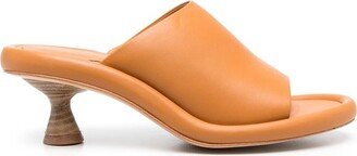 Open-Toe Leather Mules